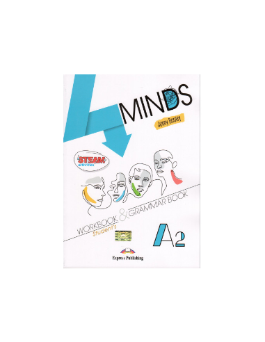 4MINDS A2 Workbook & Grammar + DigiBooks App (pratybos)