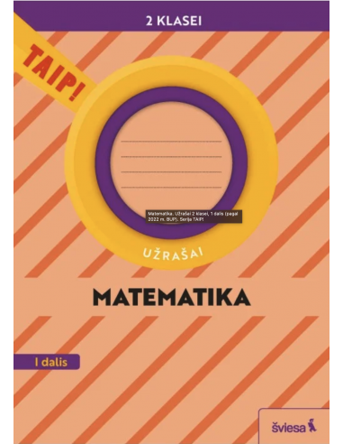 Matematika. Užrašai 2 klasei, 2 dalis Serija TAIP!