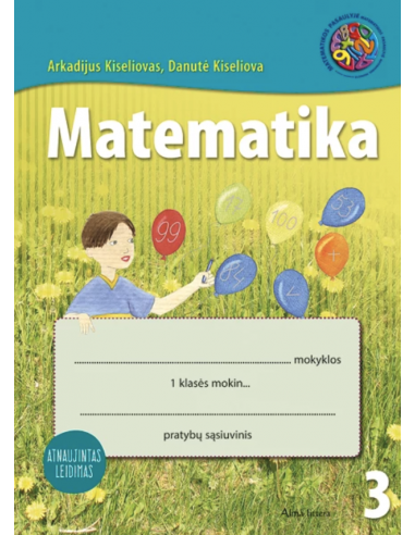 Matematika. 3-iasis pratybų sąsiuvinis I klasei. Atnaujintas leidimas