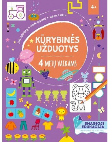 Kūrybinės užduotys 4 metų vaikams