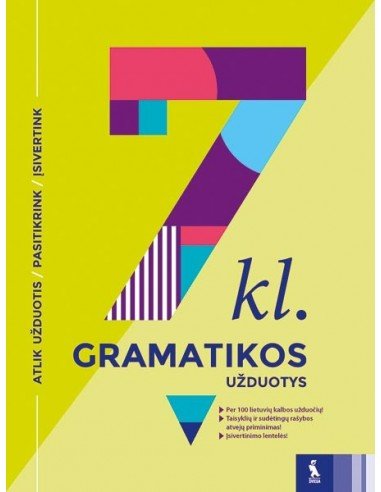 Lietuvių kalbos gramatikos užduotys 7 klasei